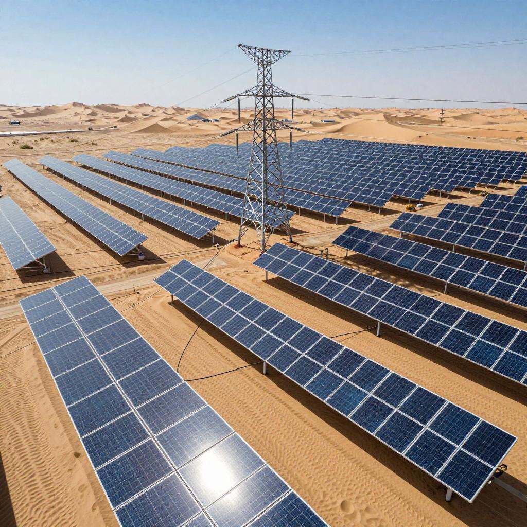 “沙戈荒”新能源基地一期项目全容量并网发电！