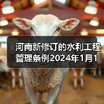 河南新修订的水利工程管理条例2024年1月1日起施行