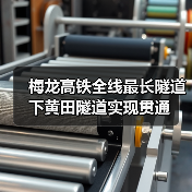 梅龙高铁全线最长隧道下黄田隧道实现贯通