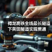 梅龙高铁全线最长隧道下黄田隧道实现贯通