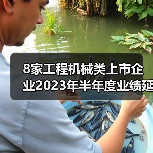 8家工程机械类上市企业2023年半年度业绩延续增势！