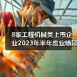 8家工程机械类上市企业2023年半年度业绩延续增势！