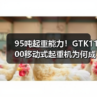 95吨起重能力！GTK1100移动式起重机为何成为重型工程首选？