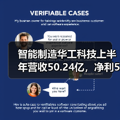智能制造华工科技上半年营收50.24亿，净利5.82亿