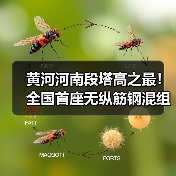 黄河河南段塔高之最！全国首座无纵筋钢混组合塔成功封顶