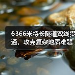 6366米特长隧道双线贯通，攻克复杂地质难题实现环保效益最大化