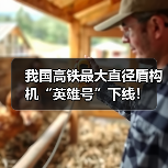 我国高铁最大直径盾构机“英雄号”下线! 我国高铁最大直径盾构机“英雄号”下线!