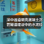 深中通道钢壳混凝土沉管隧道建设中的水泥技术突破
