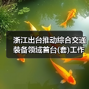 浙江出台推动综合交通装备领域首台(套)工作的实施意见