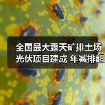 全国最大露天矿排土场光伏项目建成 年减排超37万吨 全国最大露天矿排土场光伏项目建成 年减排超37万吨
