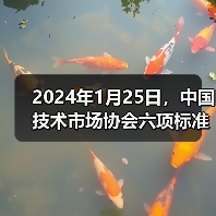 2024年1月25日，中国技术市场协会六项标准正式施行