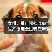 泰州:推行预拌混凝土生产使用全过程质量监管 泰州:推行预拌混凝土生产使用全过程质量监管